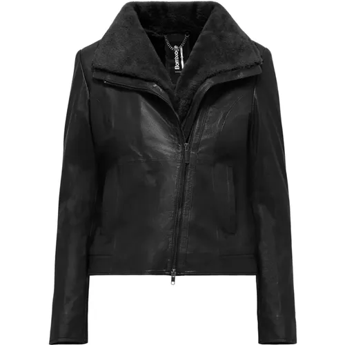 Anki Leather Jacket , female, Sizes: M, XS, 3XL, 2XL, XL, L, S - BomBoogie - Modalova