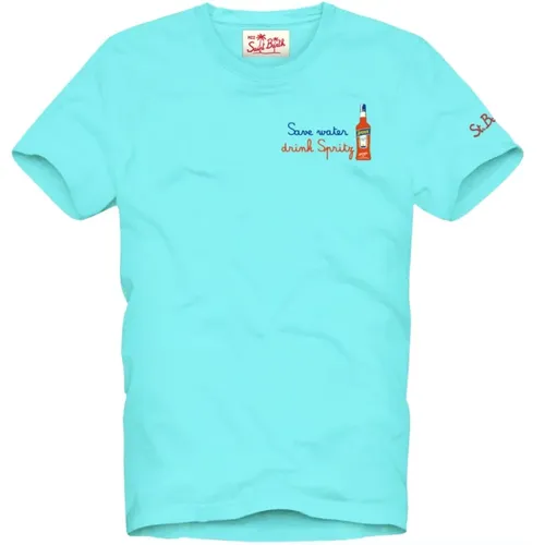 Blaue T-Shirts und Polos Portofino , Herren, Größe: M - MC2 Saint Barth - Modalova