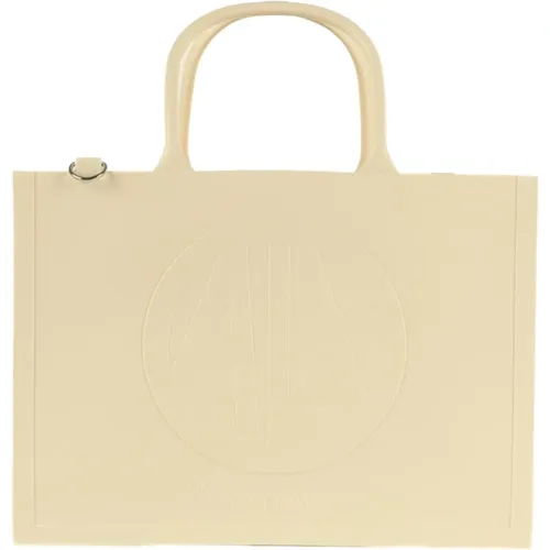 Off-White Synthetische Handtasche , Damen, Größe: ONE Size - Armani Exchange - Modalova
