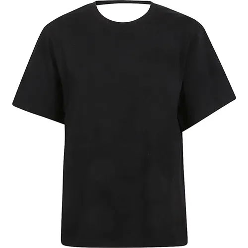 Edjy Baumwoll T-shirt Schwarz , Damen, Größe: M - IRO - Modalova