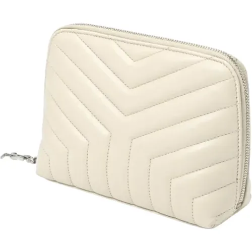 Pre-owned Leather clutches , female, Sizes: ONE SIZE - Yves Saint Laurent Vintage - Modalova