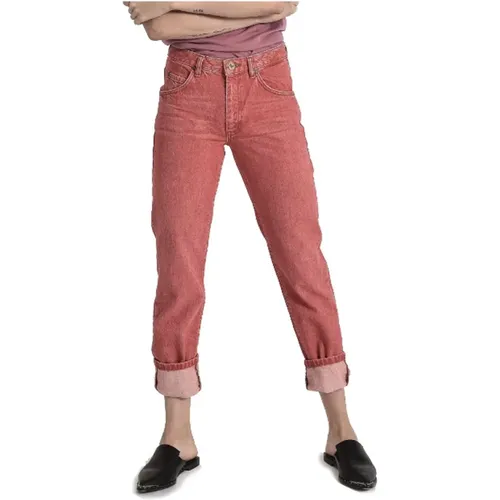 High-Waist Straight-Leg Denim Jeans , Damen, Größe: W23 - One Teaspoon - Modalova