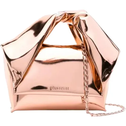 Metallic Small Twister Bag , female, Sizes: ONE SIZE - JW Anderson - Modalova