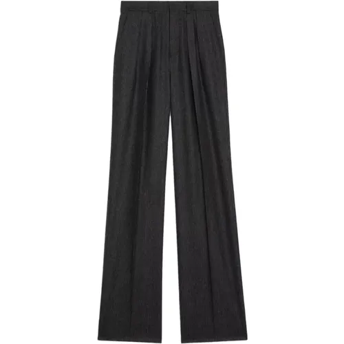 Luxury Cashmere Wide Leg Pants , female, Sizes: XS - Celine - Modalova