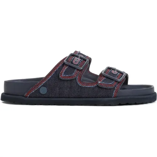 Denim Arizona Sandals , male, Sizes: 9 UK, 7 UK, 8 UK, 11 UK, 10 UK - Birkenstock - Modalova