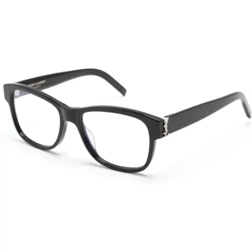 Klassische Schwarze Optische Brille , Damen, Größe: 55 MM - Saint Laurent - Modalova