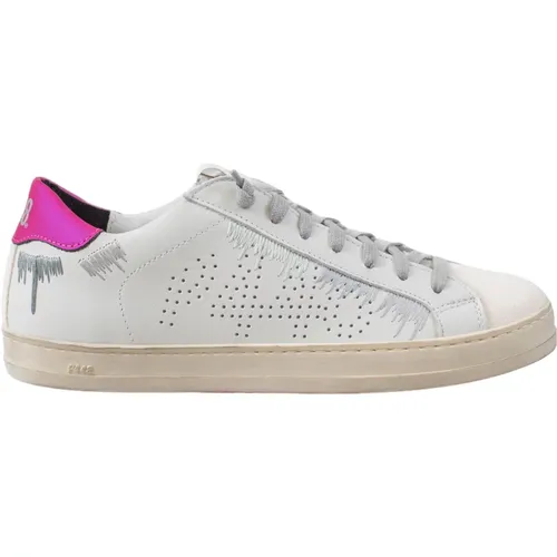 Weiße und pinke Sneakers mit lebhaftem Design , Damen, Größe: 41 EU - P448 - Modalova
