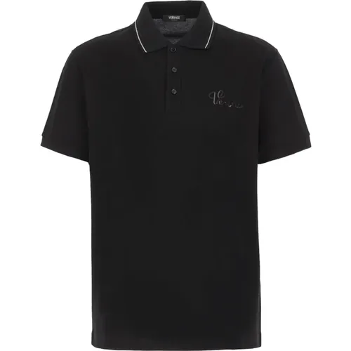 Classic Polo Shirt for Men , male, Sizes: S, M, XL, L - Versace - Modalova