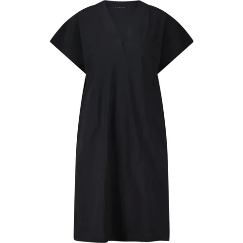 V-Ausschnitt Kleid mit breitem Bund , Damen, Größe: 2XL - RAFFAELLO ROSSI - Modalova