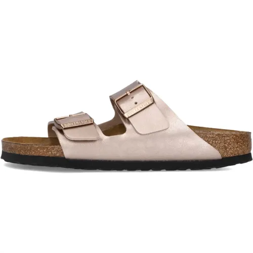 Bronze Arizona Damen Pantoletten , Damen, Größe: 39 EU - Birkenstock - Modalova