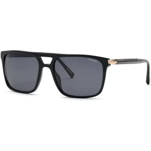 Schwarze Glänzende Sonnenbrille,Schwarze Rahmen-Sonnenbrille - Chopard - Modalova