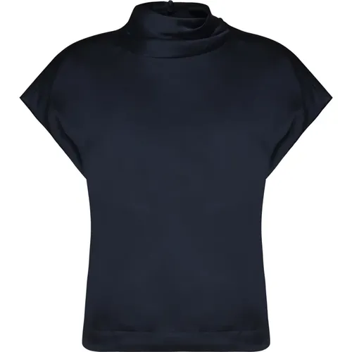 Elegante Satin-Top in Marineblau - Guess - Modalova