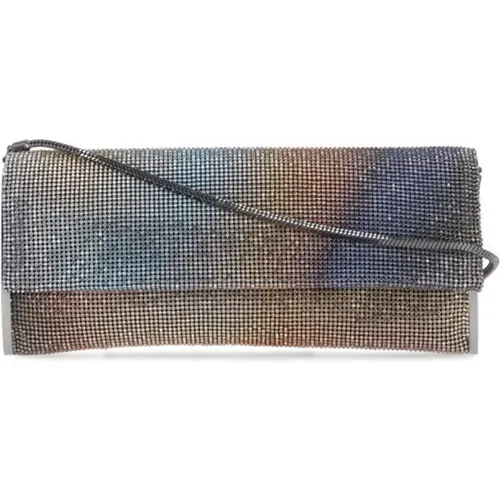 Crystal Shoulder Bag with Flap Fastening , female, Sizes: ONE SIZE - Benedetta Bruzziches - Modalova