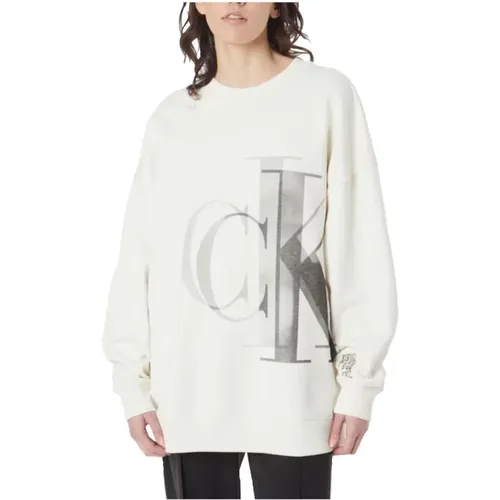 Bequemer Oversized Hoodless Sweatshirt - Calvin Klein - Modalova