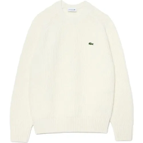 Classic Fit Sweater with Crocodile Embroidery , male, Sizes: S, M, L, XL - Lacoste - Modalova