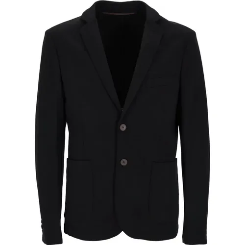 Schwarze Jacken für Herren , Herren, Größe: L - YES ZEE - Modalova