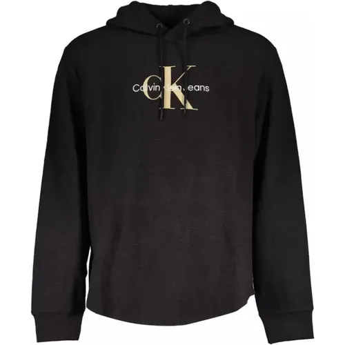 Hooded Sweatshirt with Embroidery , male, Sizes: XL, 2XL - Calvin Klein - Modalova