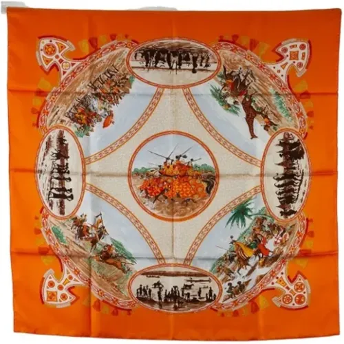 Pre-owned Silk scarves , female, Sizes: ONE SIZE - Hermès Vintage - Modalova