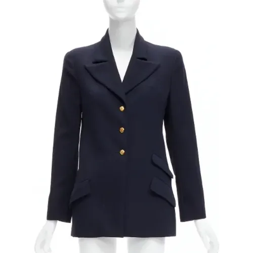 Pre-owned Wool outerwear , female, Sizes: S/M - Chanel Vintage - Modalova