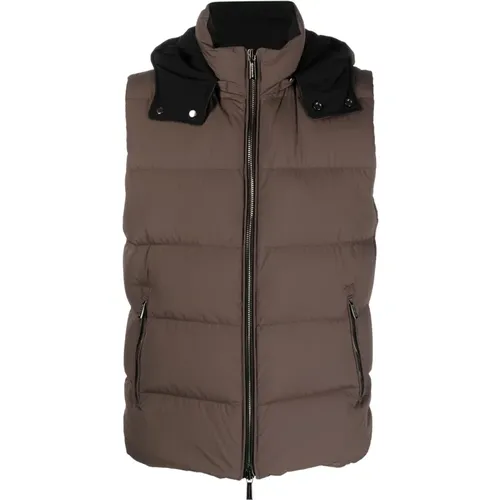 Detachable Hood ;Fire-SKT; Vest , male, Sizes: 2XL, L - Moorer - Modalova