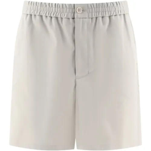 Shorts mit elastischem Bund aus Baumwolle , Herren, Größe: XL - Ami Paris - Modalova