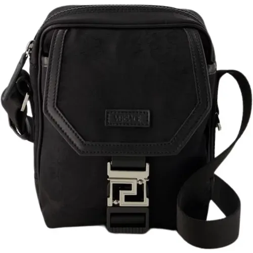 Nylon Crossbody Bag , male, Sizes: ONE SIZE - Versace - Modalova