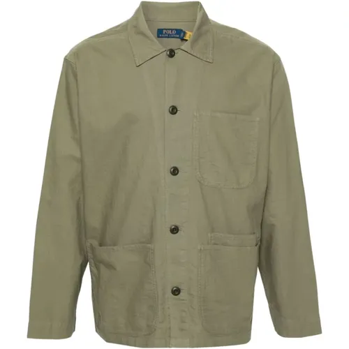 Cotton Twill Coat Classic Style , male, Sizes: M - Ralph Lauren - Modalova