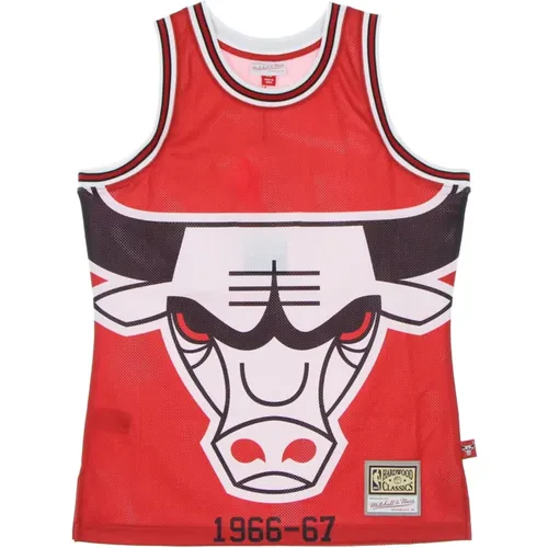 Chicago Bulls Basketball Tank Top , Herren, Größe: 2XL - Mitchell & Ness - Modalova