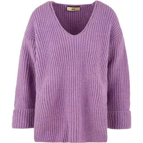 Lilac Sweater , female, Sizes: XS, M, S - Akep - Modalova