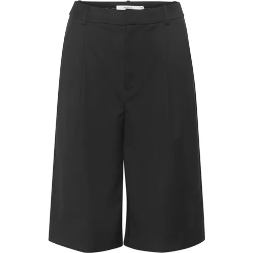 Long Shorts with Wide Legs and Side Pockets , female, Sizes: M, XS - Gestuz - Modalova