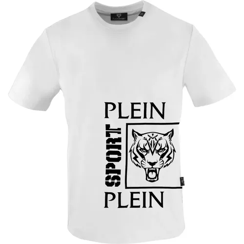Logo Cotton T-Shirt - Solid Color , male, Sizes: M, S, 2XL, L, XL - Plein Sport - Modalova