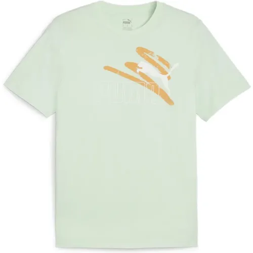Essential Logo Herren T-Shirt , Herren, Größe: L - Puma - Modalova