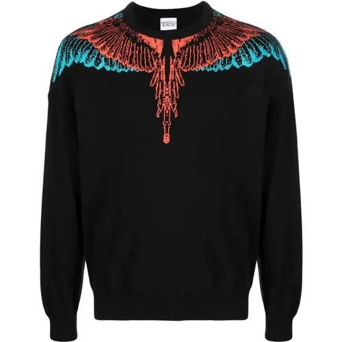 Knit Boxy Crew Sweater , male, Sizes: XL, L - Marcelo Burlon - Modalova