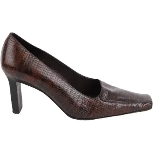 Pre-owned Leather heels , female, Sizes: 4 UK - Balenciaga Vintage - Modalova