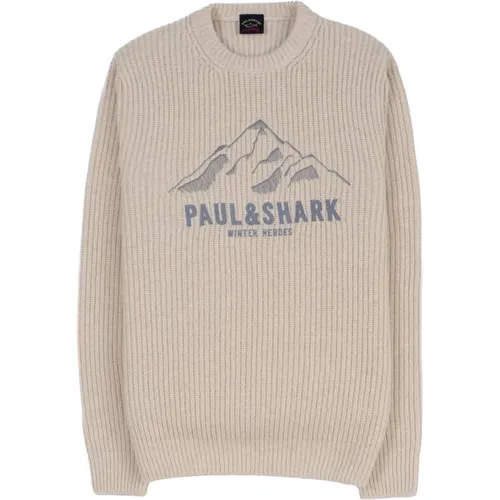 Winter Heroes Wool Sweater , male, Sizes: XL - PAUL & SHARK - Modalova