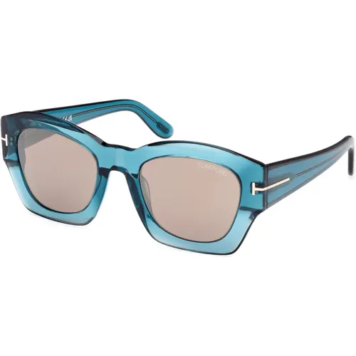 Guilliana Sunglasses in Shiny /Roviex , female, Sizes: 52 MM - Tom Ford - Modalova
