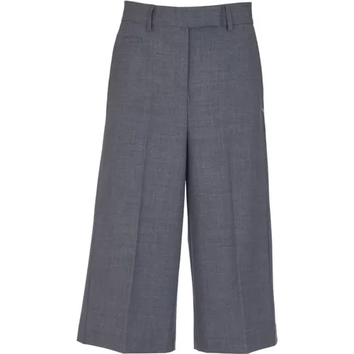 Graue Cropped Hose für Frauen - Ottod'Ame - Modalova