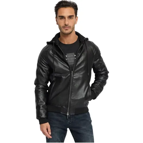 Faux Leather Jacket , male, Sizes: S, XL, L, 2XL, M - Gaudi - Modalova