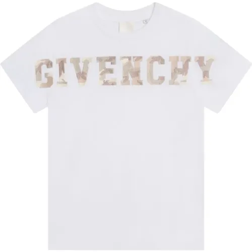 Weißes T-Shirt mit Camouflage-Logo - Givenchy - Modalova