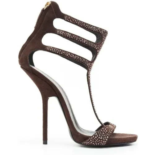 Pre-owned Leather heels , female, Sizes: 7 1/2 UK - Giuseppe Zanotti Pre-owned - Modalova