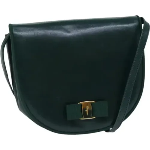 Pre-owned Leather shoulder-bags , female, Sizes: ONE SIZE - Salvatore Ferragamo Pre-owned - Modalova