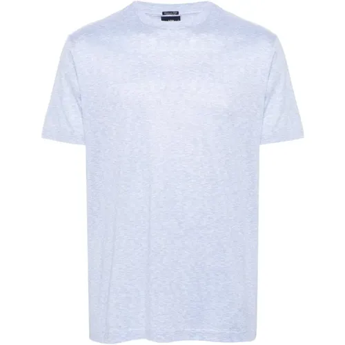 Cotton/silk t-shirt , male, Sizes: M, 2XL - PAUL & SHARK - Modalova