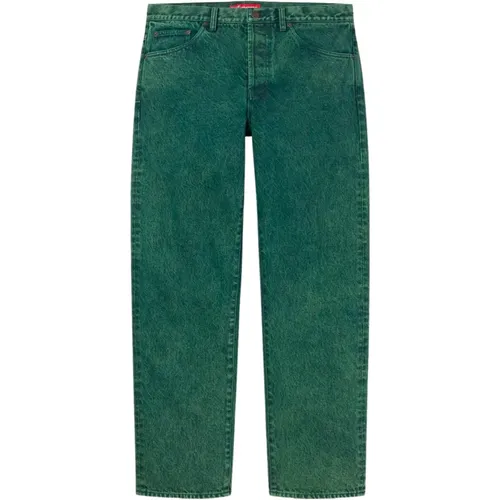 Limitierte Auflage Grüne Overdyed Jeans - Supreme - Modalova