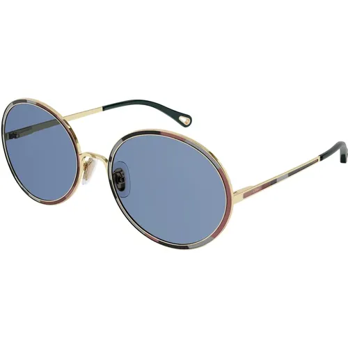 Sunglasses,Glänzende klassische goldene Sonnenbrille CH0100S,Stylische Sonnenbrille für Frauen - Chloé - Modalova
