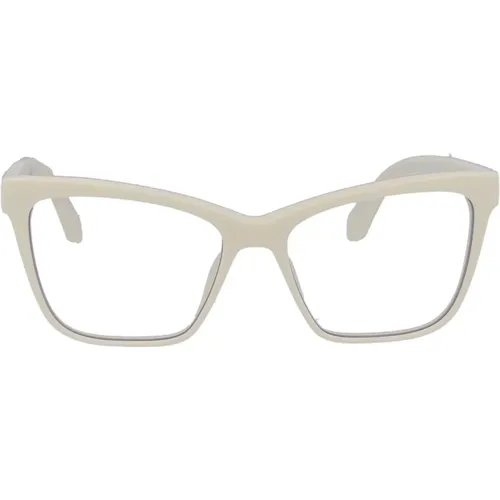 Off , Stylish Optical Style 67 Glasses , unisex, Sizes: 55 MM - Off White - Modalova