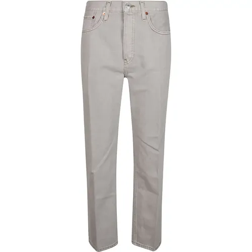 Retro Stove Pipe Jeans , female, Sizes: W27, W28 - Re/Done - Modalova