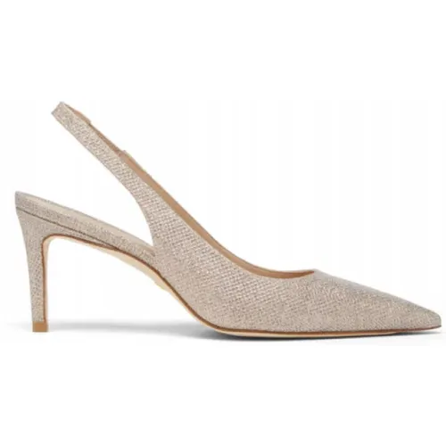 Minimalistischer Slingback-Pump , Damen, Größe: 37 1/2 EU - Stuart Weitzman - Modalova