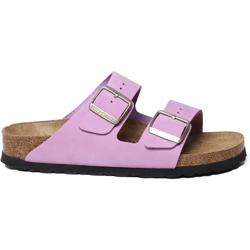 Leder Sandalen mit Schnallen Crocus Farbe - Birkenstock - Modalova