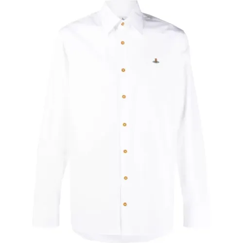 Classic Ghost Shirt with Orb , male, Sizes: L, 2XL - Vivienne Westwood - Modalova