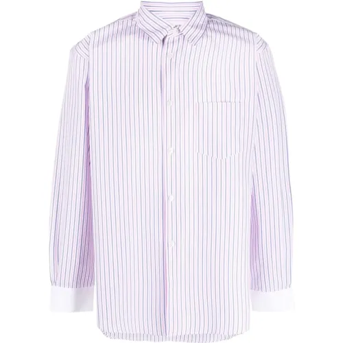 Striped Cotton Shirt , male, Sizes: XL - Comme des Garçons - Modalova